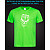 tshirt with Reflective Print Zombie - XS green