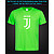 tshirt with Reflective Print Juventus Logo - XS green