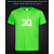 Футболка со светоотражающим принтом Майкл Джордан 23 - XS зеленая
