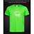 tshirt with Reflective Print Trollface - XS green