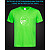 tshirt with Reflective Print Angry Face - XS green
