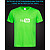 tshirt with Reflective Print Youtube - XS green