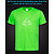 tshirt with Reflective Print Big Angry Fish - XS green