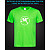 tshirt with Reflective Print Penguin Head - XS green