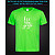 tshirt with Reflective Print Все буде добре - XS green