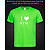tshirt with Reflective Print I Love KYIV - XS green