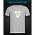 tshirt with Reflective Print Pirate Skull - XS grey