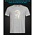 tshirt with Reflective Print Skull Music - XS grey