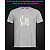 tshirt with Reflective Print Like And Share - XS grey