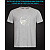 tshirt with Reflective Print Angry Face - XS grey