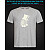 tshirt with Reflective Print Zebra Hat - XS grey