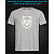 tshirt with Reflective Print The Raccoon - XS grey