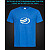 Футболка со светоотражающим принтом ЗАЗ Логотип - XS голубая