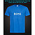 Футболка со светоотражающим принтом Хьюго Босс - XS голубая