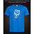 tshirt with Reflective Print Zombie - XS Lightblue