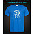 tshirt with Reflective Print Skull Music - XS Lightblue