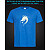 Футболка з світловідбиваючим принтом Голова дракона принт - XS голуба