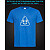 tshirt with Reflective Print Pooo - XS Lightblue