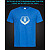 tshirt with Reflective Print The Bear Head - XS Lightblue