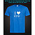 tshirt with Reflective Print I Love KYIV - XS Lightblue