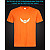Футболка з світловідбиваючим принтом Ямаха Логотип 2 - XS помаранчева