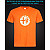 tshirt with Reflective Print Alfa Romeo Logo - XS orange
