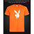tshirt with Reflective Print Playboy - XS orange