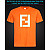 tshirt with Reflective Print Fendi Sign - XS orange