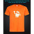 tshirt with Reflective Print Android - XS orange