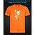 Футболка со светоотражающим принтом Сказочная Фея - XS оранжевая