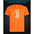 tshirt with Reflective Print Juventus Logo - XS orange