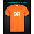 Футболка со светоотражающим принтом Майкл Джордан 23 - XS оранжевая