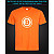 tshirt with Reflective Print Bitcoin - XS orange