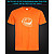 tshirt with Reflective Print Trollface - XS orange