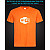 tshirt with Reflective Print Wifi - XS orange
