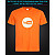 tshirt with Reflective Print Youtube Logo - XS orange