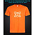 tshirt with Reflective Print Yorkshire Terrier Dog - XS orange