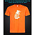 tshirt with Reflective Print Zebra Hat - XS orange