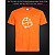 tshirt with Reflective Print Great Fish - XS orange
