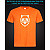 tshirt with Reflective Print The Raccoon - XS orange