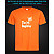 tshirt with Reflective Print The Dogfather - XS orange