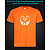 tshirt with Reflective Print Sponge Bob Face - XS orange
