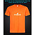 Футболка со светоотражающим принтом CS GO Логотип - XS оранжевая