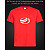 tshirt with Reflective Print ZAZ Logo - XS red