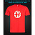 tshirt with Reflective Print Alfa Romeo Logo - XS red