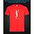 tshirt with Reflective Print YSL - XS red