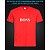 tshirt with Reflective Print Hugo Boss - XS red