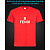 tshirt with Reflective Print Fendi - XS red