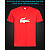 tshirt with Reflective Print Lacoste Crocodile - XS red