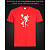 tshirt with Reflective Print Fairy - XS red